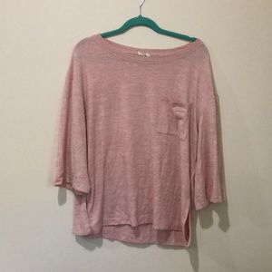 Gap 3/4 Sleeve Pink Shirt 💕